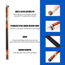 Set of 4 58" Canadian Maple Hardwood Billiard Pool Cue Sticks (Brown)