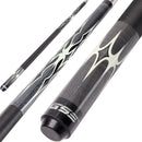 58" 2-Piece Canadian Maple Portable Carrying Billiard Pool Cue Stick (Grey)