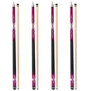 Set of 4 58" Canadian Maple Hardwood Billiard Pool Cue Sticks (Purple)