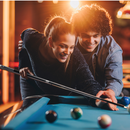 58" 2-Piece Slick Black Fiberglass Graphite Composite Billiard Pool Cue Stick