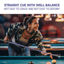 58" 2-Piece Matte Blue Fiberglass Graphite Composite Billiard Pool Cue Stick