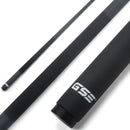 58" 2-Piece Matte Black Fiberglass Graphite Composite Billiard Pool Cue Stick