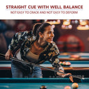 Set of 4 58" Matte Black Fiberglass Graphite Composite Detachable Billiard Pool Cue Sticks