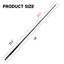 58" 2-Piece Matte Black Fiberglass Graphite Composite Billiard Pool Cue Stick