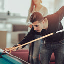 Set of 4 58" Hardwood Maple Detachable Billiard Pool Cue Stick Set - White