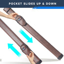 1x1 Hard Leatherette Billiard Pool Cue Stick Carrying Case (5 Colors)