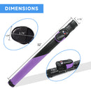 1x1 Deluxe Hard Leatherette Billiard Pool Cue Stick Carrying Case (7 Colors)