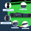 2x2 Hard Square Billiard Pool Cue Stick Carrying Case (5 Colors)