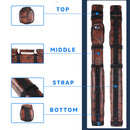 2x2 Hard Square Billiard Pool Cue Stick Carrying Case (5 Colors)