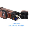 2x2 Hard Square Billiard Pool Cue Stick Carrying Case (5 Colors)