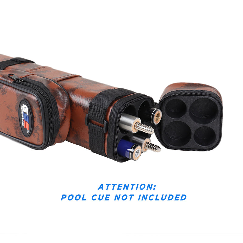 2x2 Hard Square Billiard Pool Cue Stick Carrying Case (5 Colors)