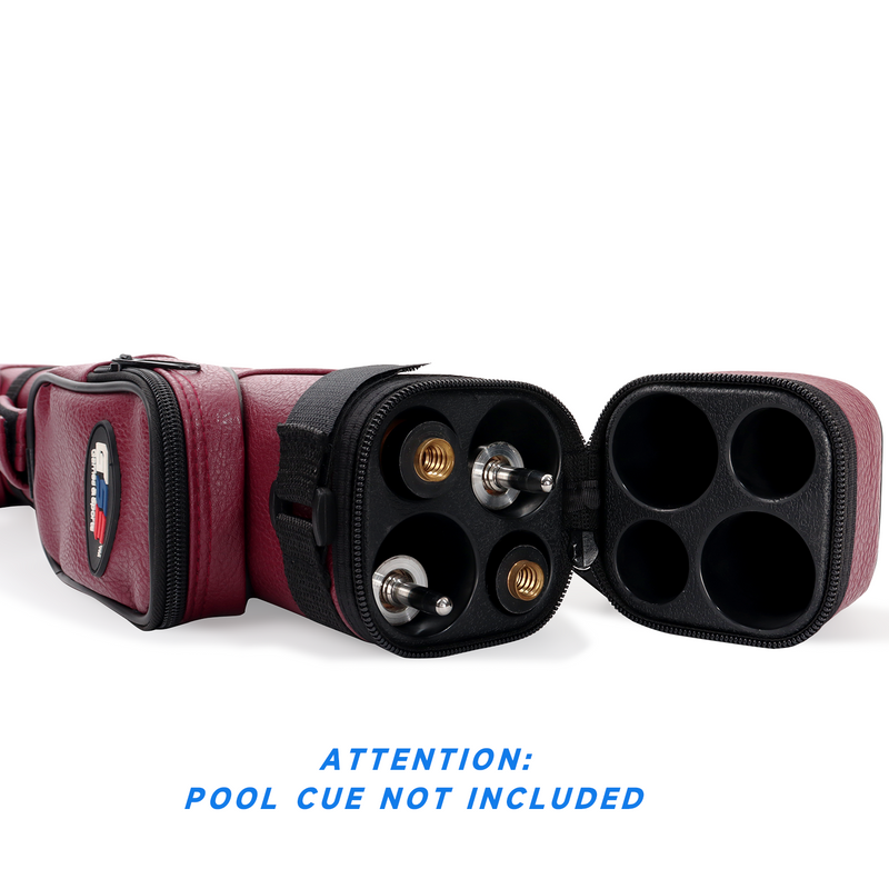 2x2 Hard Square Billiard Pool Cue Stick Carrying Case (5 Colors)