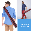 2x2 Hard Square Billiard Pool Cue Stick Carrying Case (5 Colors)