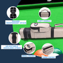 2x2 Hard Square Billiard Pool Cue Stick Carrying Case (5 Colors)