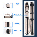 2x2 Hard Square Billiard Pool Cue Stick Carrying Case (5 Colors)