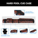 2x2 Hard Oval Billiard Pool Cue Stick Carrying Case (5 Colors)