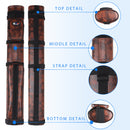 2x2 Hard Oval Billiard Pool Cue Stick Carrying Case (5 Colors)