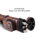 2x2 Hard Oval Billiard Pool Cue Stick Carrying Case (5 Colors)