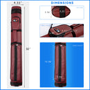 2x2 Hard Oval Billiard Pool Cue Stick Carrying Case (5 Colors)
