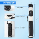 2x2 Deluxe Hard Billiard Pool Cue Stick Carrying Case (5 Colors)