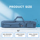 3x4 Heavy-Duty Nylon Pool Cue Stick Soft Carrying Bag