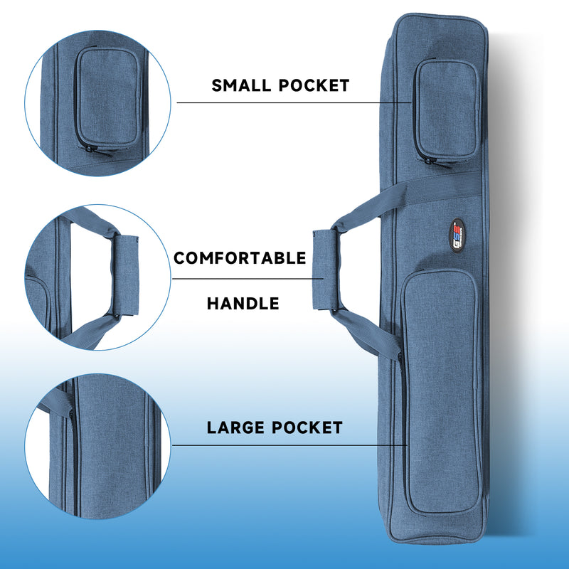 3x4 Heavy-Duty Nylon Pool Cue Stick Soft Carrying Bag