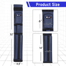 3x6 Square Hard Pool Cue Case, Billiard Stick Carrying Case for 3 Sticks, Billiard Cue Cases
