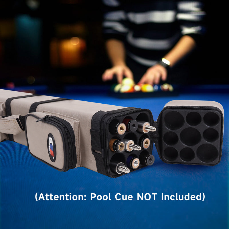 3x6 Square Hard Pool Cue Case, Billiard Stick Carrying Case for 3 Sticks, Billiard Cue Cases