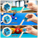 5-in-1 Pool Cue Tip Tool Cube, Billiard Cue Tip Repair Tool