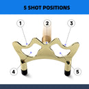 2-Piece Billiards Pool Cue Stick and Brass Screw-on Bridge Head Set