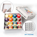 2 1/4" Professional Billiard Table Pool Ball Set - Marble Swirl Style