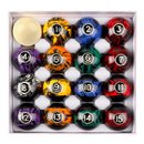 2 1/4" Professional Billiard Table Pool Ball Set - Black Marbelite Swirl Style