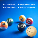 2 1/4" Billiard Practice Training Pool Cue Ball (Black Dot)