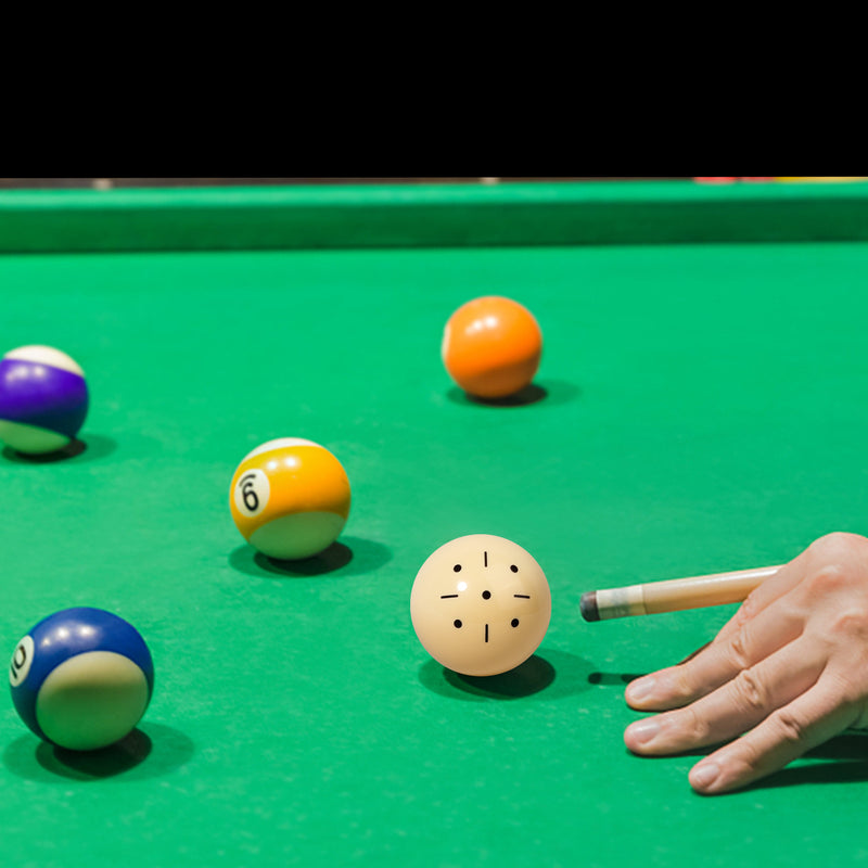 2 1/4" Billiard Practice Training Pool Cue Ball (Black Dot)