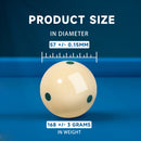 2-Pieces 6 Dots PRO Cup Standard Training Billiard Pool Cue Ball