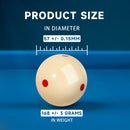 2-Pieces 6 Dots PRO Cup Standard Training Billiard Pool Cue Ball