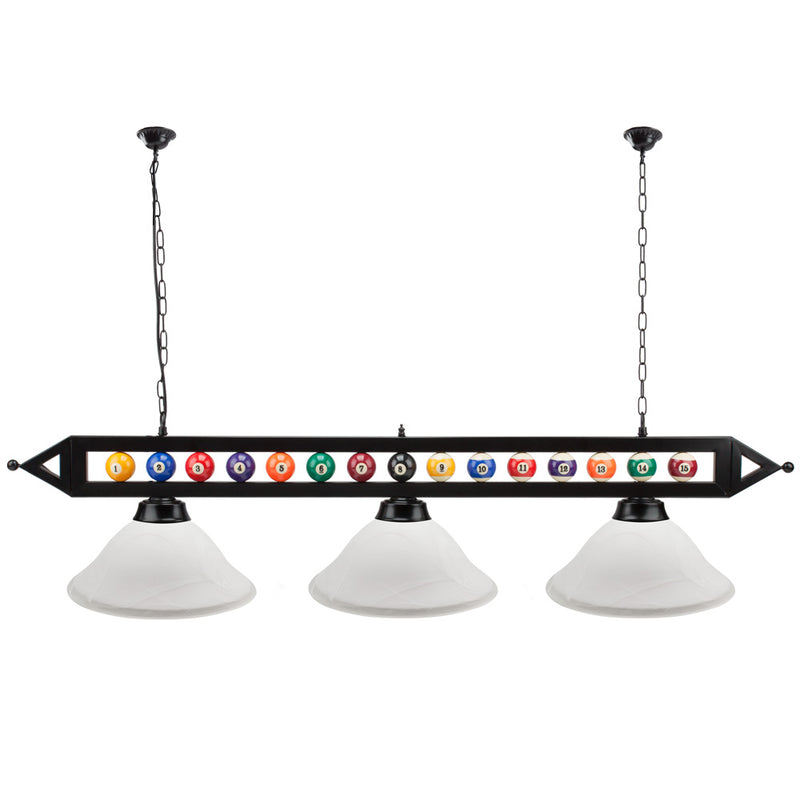 59" Heavy Duty Metal Hanging Billiard Pool Table Lights with Adjustable Metal Chain for 7ft/8ft Pool Tables - 4 Colors