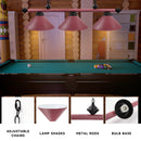 56" Heavy Duty Metal Hanging Billiard Pool Table Lights (5 Colors)