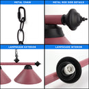 56" Heavy Duty Metal Hanging Billiard Pool Table Lights (5 Colors)