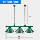 56" Heavy Duty Metal Hanging Billiard Pool Table Lights (5 Colors)