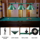 56" Heavy Duty Metal Hanging Billiard Pool Table Lights (5 Colors)