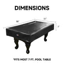 7' Heavy Duty Leatherette Pool Table Cover for Pool Table (4 Colors)