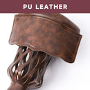 Set of 6 Heavy Duty Leather Billiard Pool Table Pockets for Pool Table - Walnut