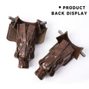 Set of 6 Heavy Duty Leather Billiard Pool Table Pockets for Pool Table - Walnut