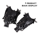 Set of 6 Heavy Duty Leather Billiard Pool Table Pockets for Pool Table - Black