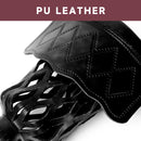 Set of 6 Heavy Duty Leather Billiard Pool Table Pockets for Pool Table - Black