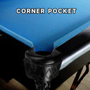 Set of 6 Heavy Duty Leather Billiard Pool Table Pockets for Pool Table - Black