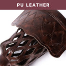 Set of 6 Heavy Duty Leather Billiard Pool Table Pockets for Pool Table - Walnut