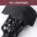 Set of 6 Heavy Duty Leather Billiard Pool Table Pockets for Pool Table - Black