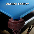 Set of 6 Heavy Duty Leather Billiard Pool Table Pockets for Pool Table - Black Cherry